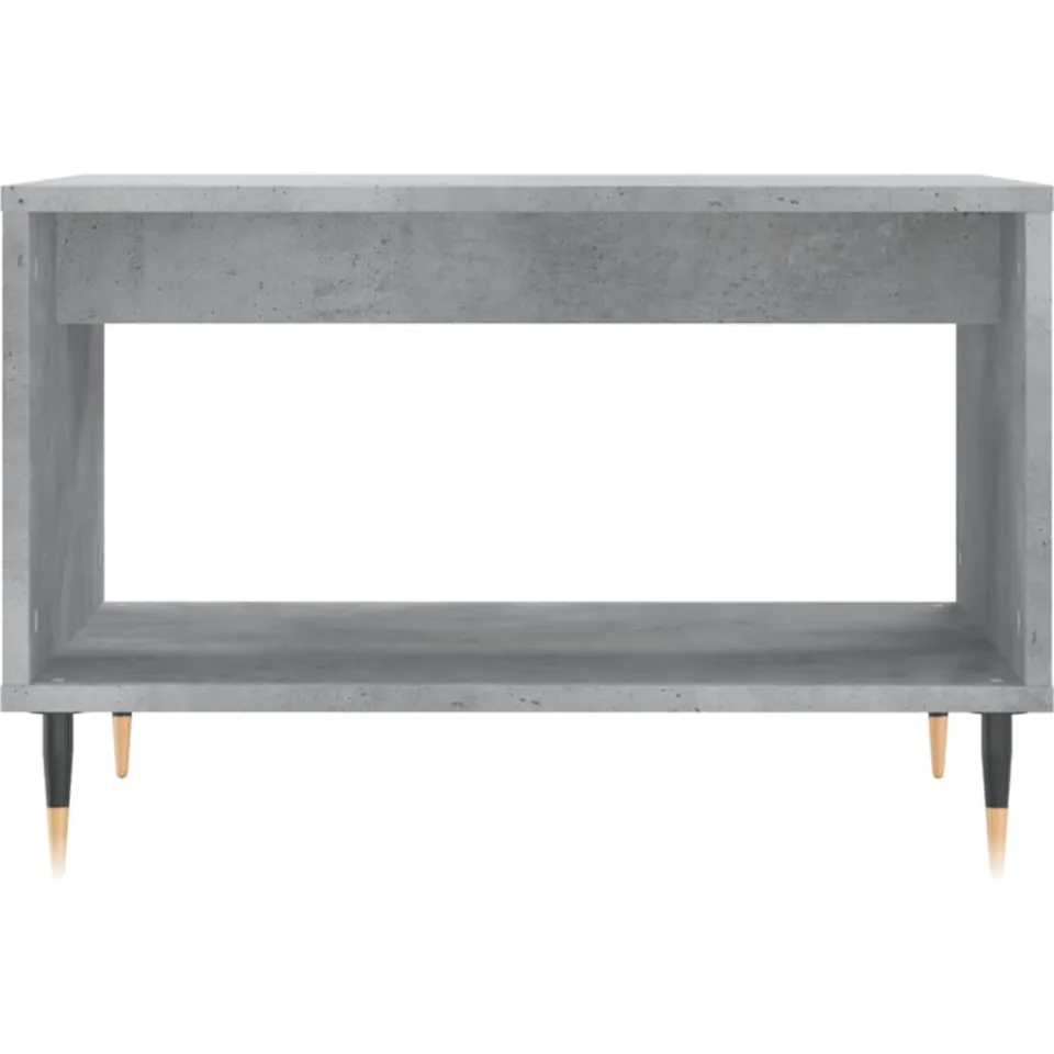 vidaXL Salontafel 60x50x40 cm bewerkt hout betongrijs grijs
