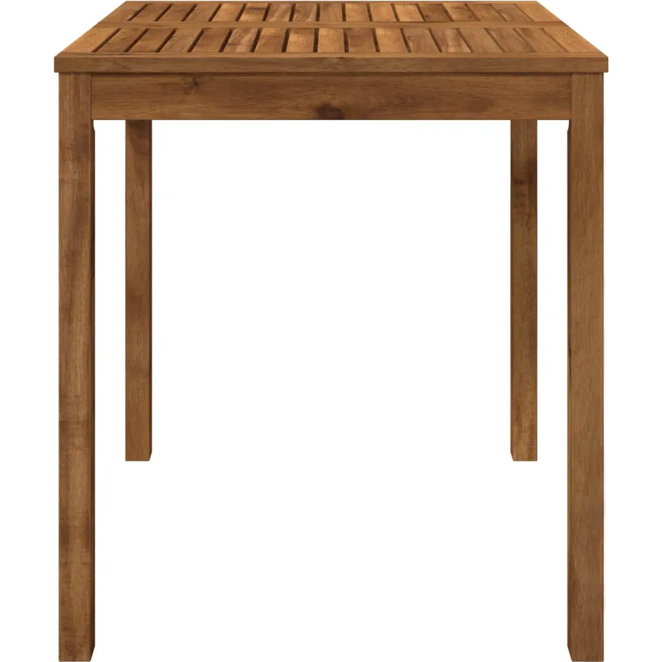 vidaXL Tuindiner tafel LAREN Naturel 70 x 68,5 x 75 cm Bruin