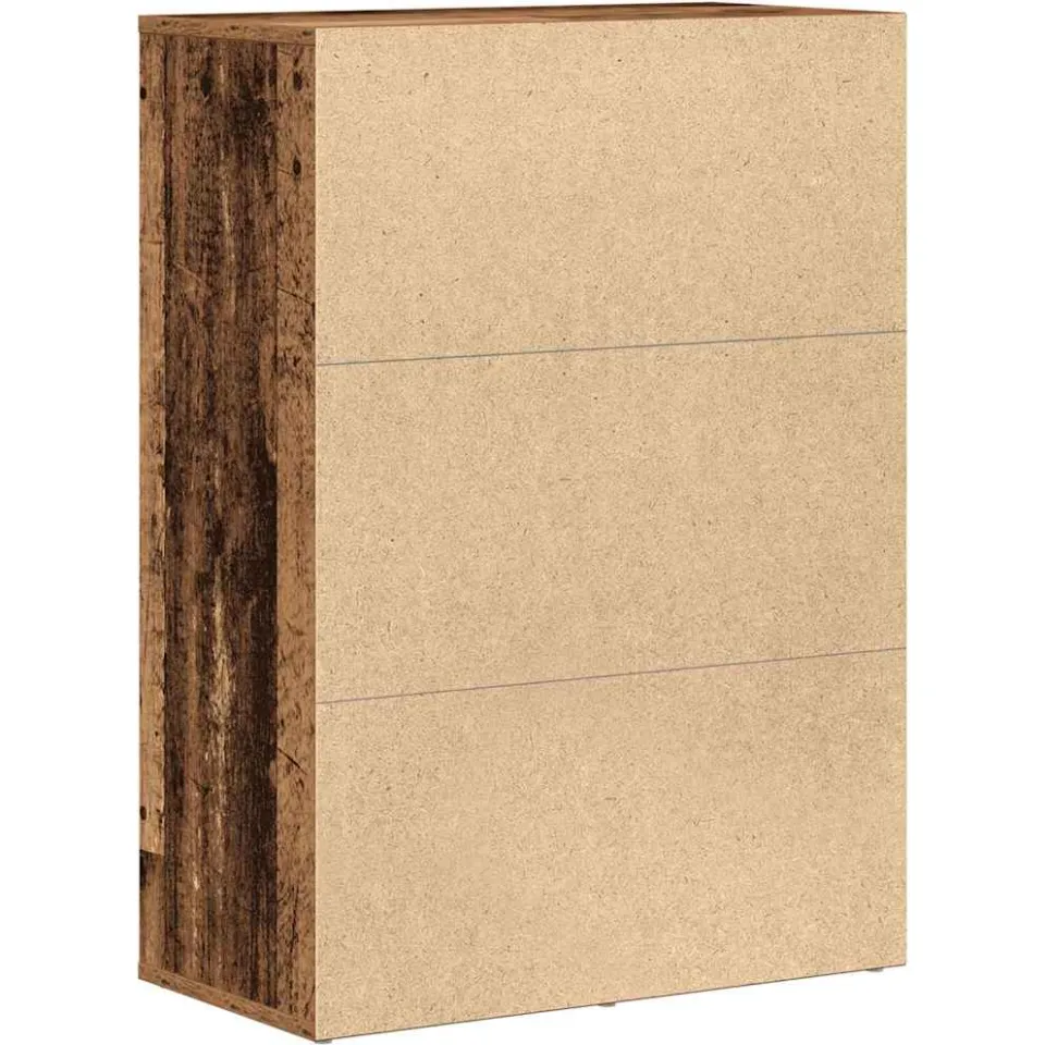 vidaXL Dressoir Oudhout 60 x 31 x 84 cm Bewerkt hout bruin, foto 4