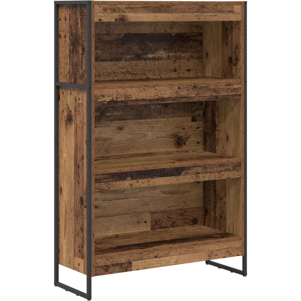 vidaXL Boekenkast 80 x 30 x 121 cm Bewerkt hout Oud Hout bruin, foto 3
