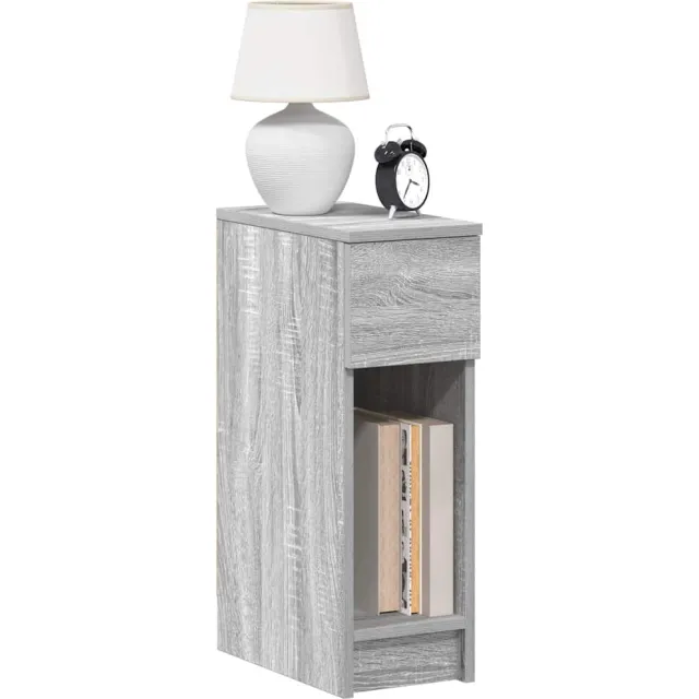 vidaXL Nachtkastjes 2 st met lade 20x36x60 cm grijs sonoma eikenkleur