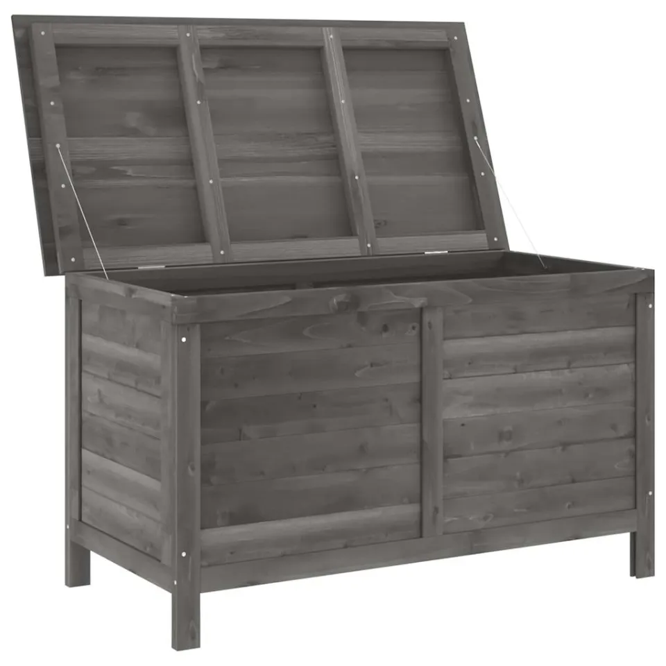 vidaXL Tuinbox 99x49,5x58,5 cm massief vurenhout antracietkleurig, foto 3