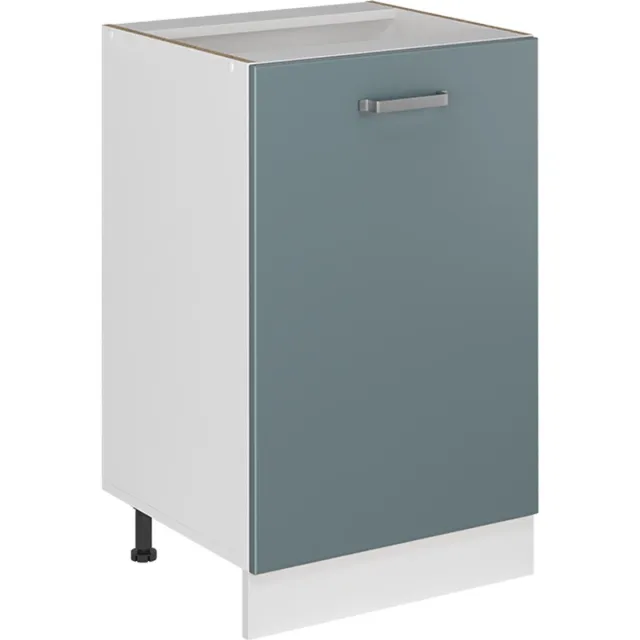 Vicco Keukenonderkast R-Line, Blauw-grijs/Wit, 50 cm zonder werkblad