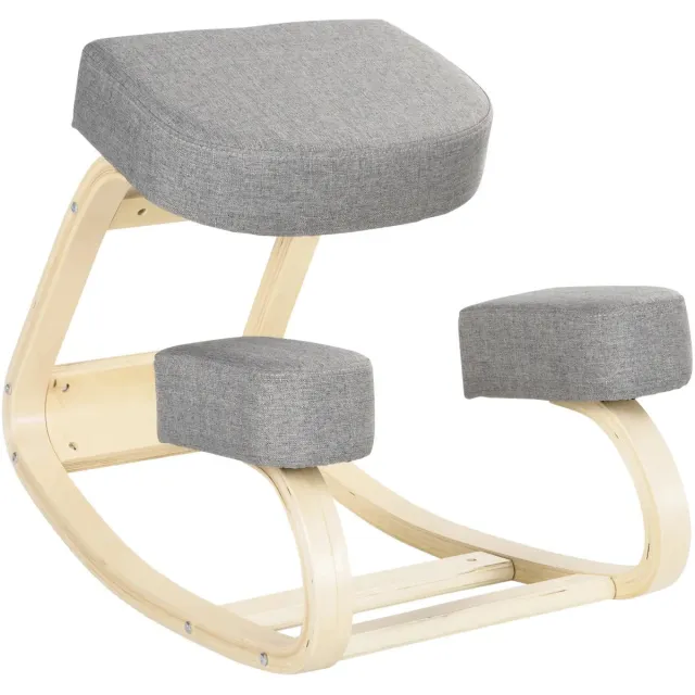 GranMaison Kniestoel Ergonomisch - Bureaustoel - Kniekussen - Grijs