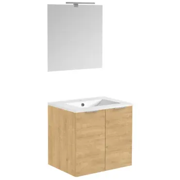 Allibert Badmeubelset Euro Pack 60cm Met 2 Deuren Arlington Eik Hout