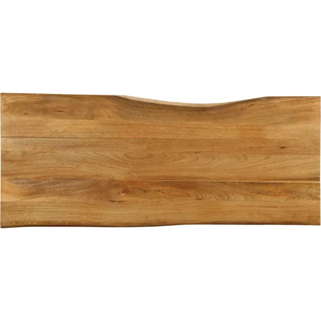 vidaXL Tafelblad met natuurlijke rand 140x60x3,8 cm massief mangohout Bruin