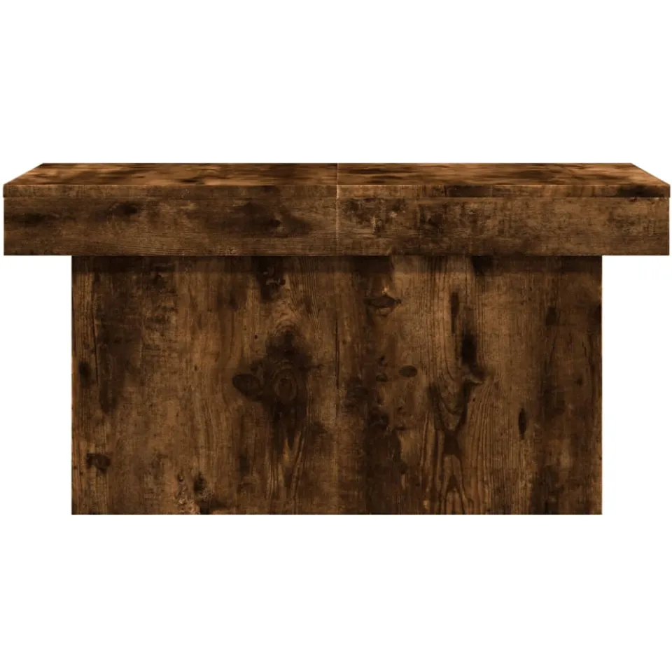 vidaXL Salontafel 100x55x40 cm bewerkt hout gerookt eikenkleurig Bruin