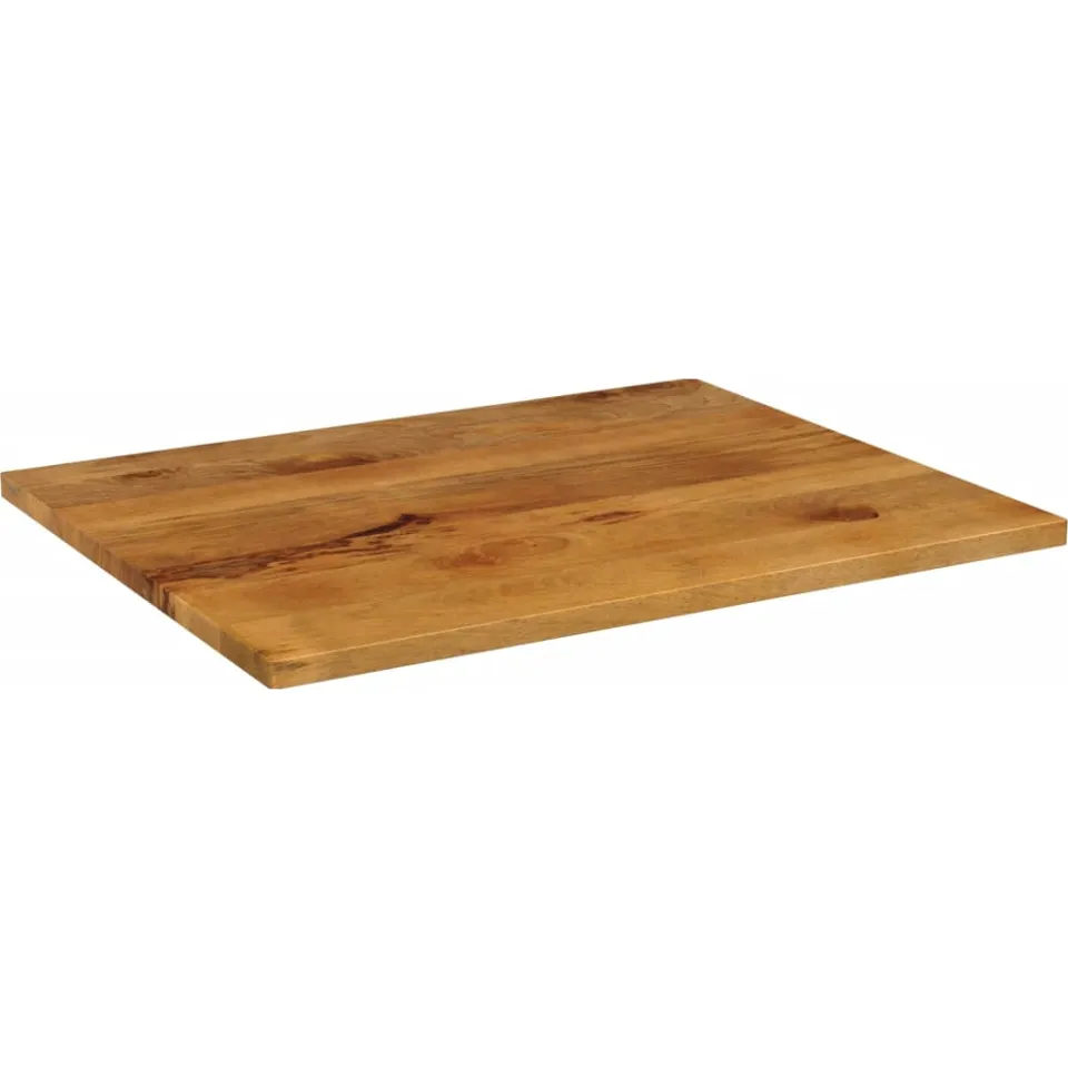 vidaXL Tafelblad rechthoekig 110x80x2,5 cm massief mangohout Bruin