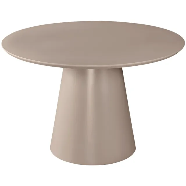 DÉJA Living Eettafel Kalix - Rond - Taupe - Ø120 cm - HPL Tafelblad