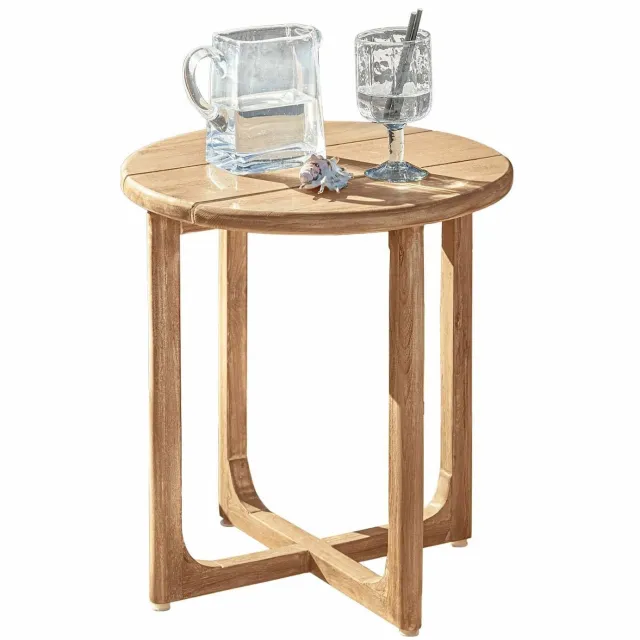 Loberon Bijzettafel Tewksbury grijs