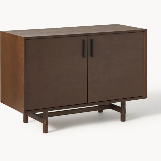 Westwing Collection Kleine dressoir Diana van eikenhout Bruin