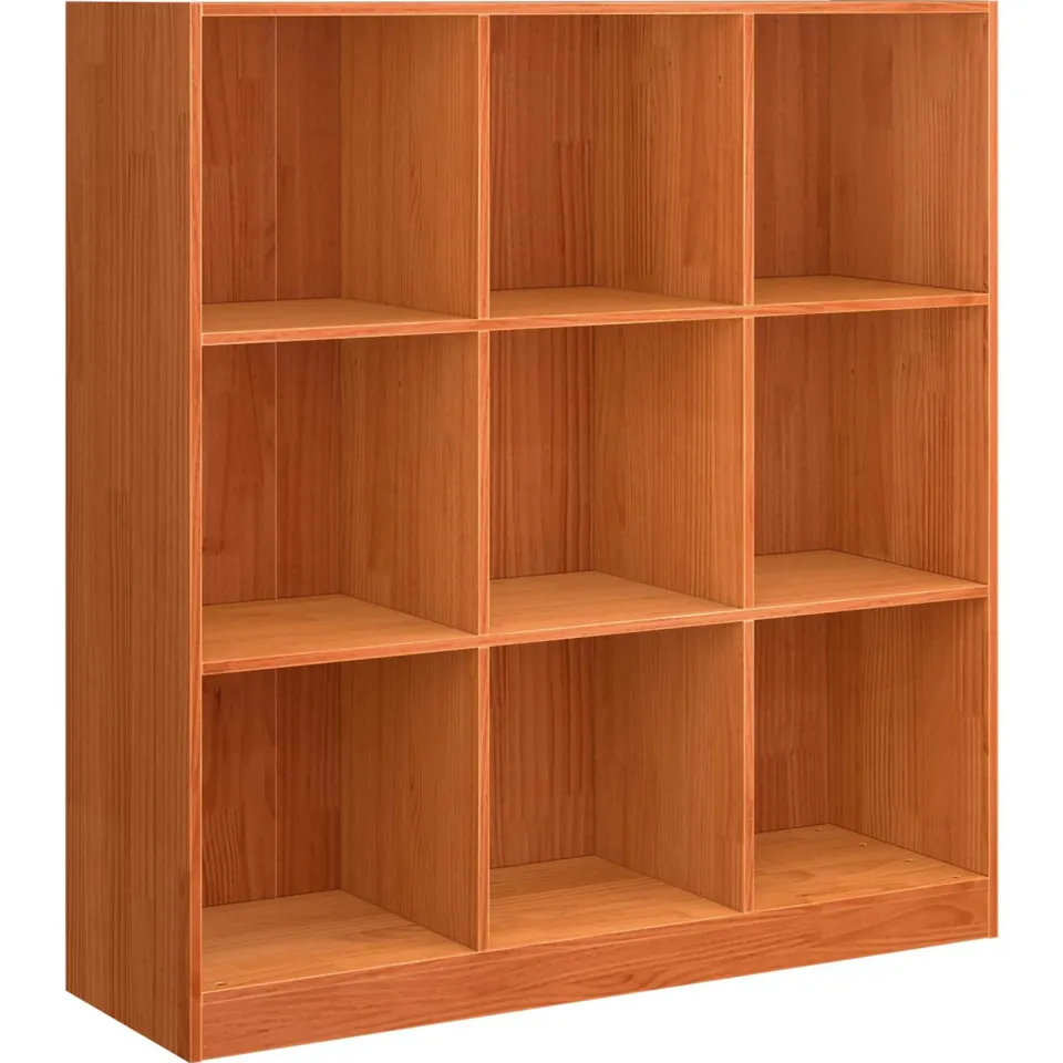 vidaXL Boekenkast Wasbruin 104 x 33 x 110 cm Massief grenenhout bruin, foto 3