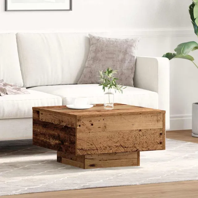 vidaXL Salontafel Oud Hout 55 x 55 x 31 cm Bruin