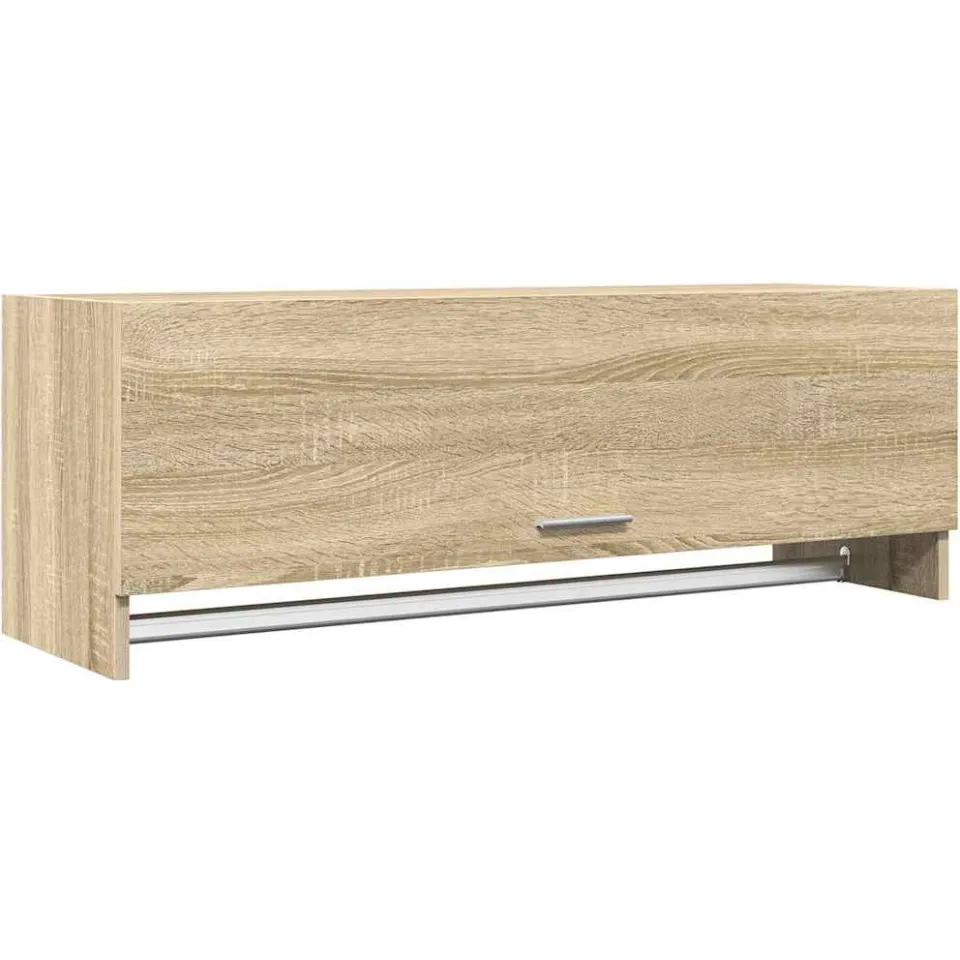 vidaXL Kledingkast 100x32,5x35 cm bewerkt hout sonoma eikenkleurig, foto 3