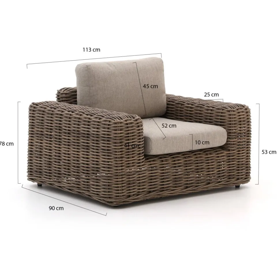 Intenso Furniture Intenso Segrino lounge tuinstoel taupe, foto 2