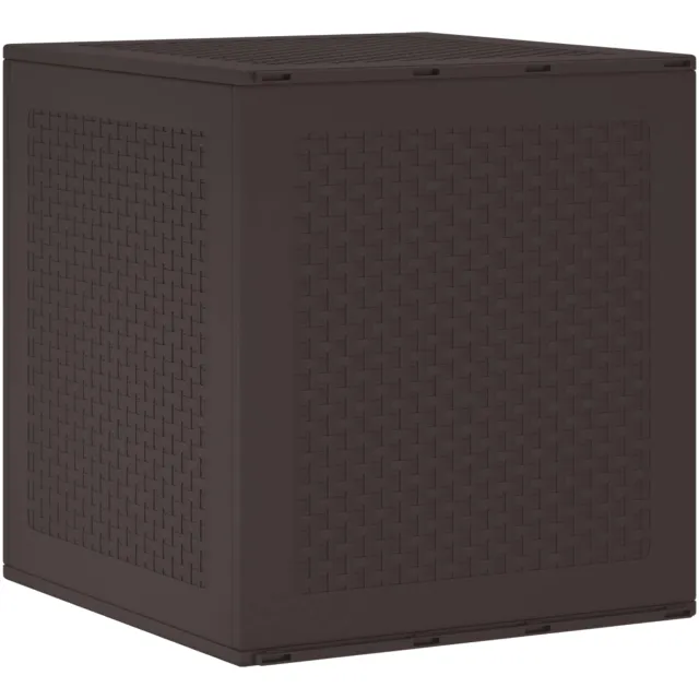 vidaXL Opbergbox met opslag Bruin 55 x 53 x 57 cm Polypropyleen