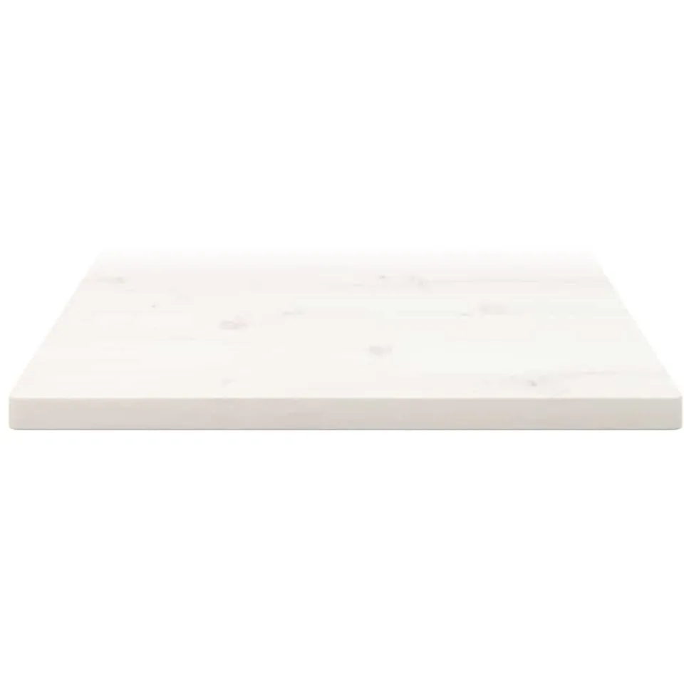 vidaXL Tafelblad vierkant 60x60x2,5 cm massief grenenhout wit, foto 2