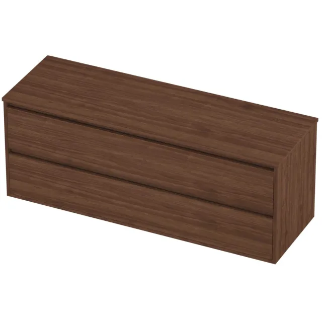 Proline Deck Badmeubelset Greeploos Symmetrisch Kader 140x46x54 cm Indian Walnut Houtlook