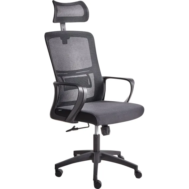 Beliani MONARCH - Bureaustoel - Zwart - Stof