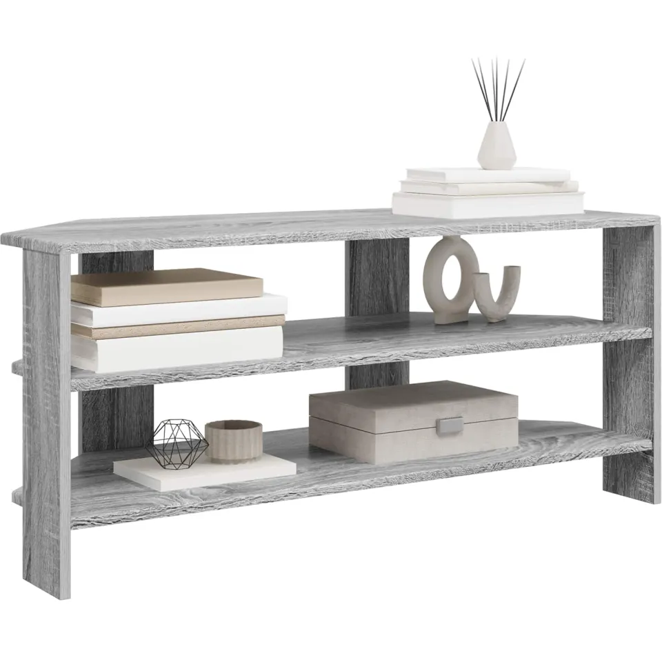 vidaXL HoekTVKast 100 x 40,5 x 45 cm Grijs Sonoma Bewerkt hout