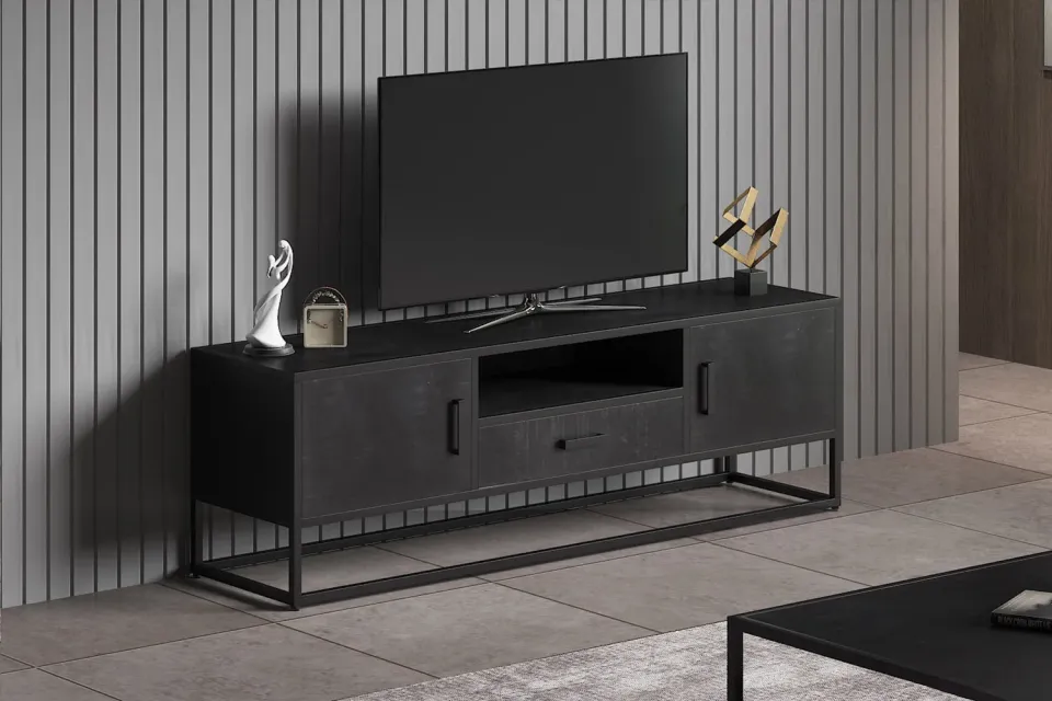 tv-meubel Otis zwart, foto 4