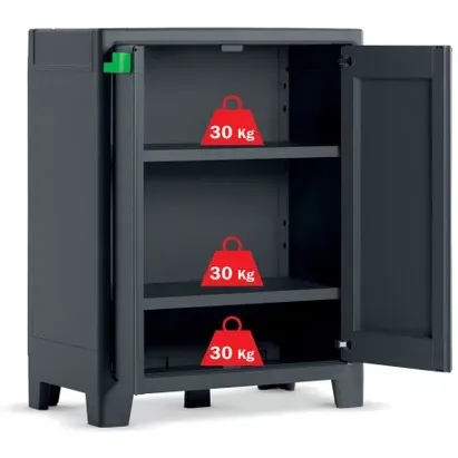 Keter Lage Kast Moby Antraciet, foto 2