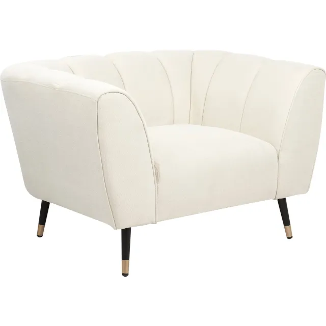 Beliani ORSTA - Fauteuil - Lichtbeige - Polyester