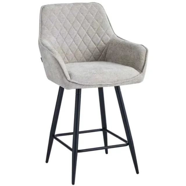 Colenis Belissima Barkruk - Set Van 2 - Taupe - Chenille Stof - Design - Barstoel