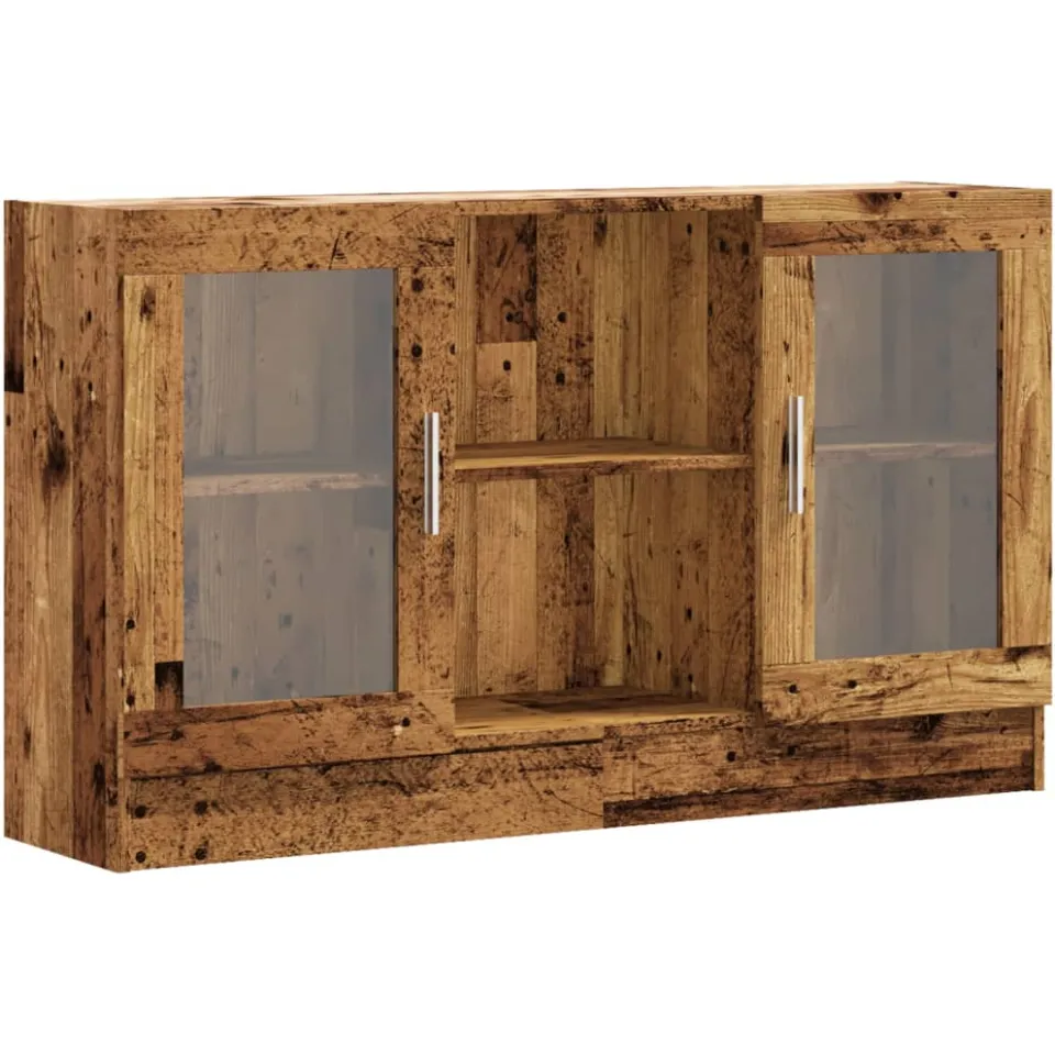 vidaXL Dressoir 120x30,5x70 cm bewerkt hout oud houtkleurig bruin, foto 3