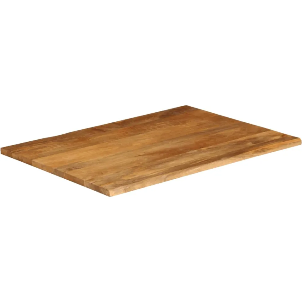 vidaXL Tafelblad met natuurlijke rand 90x80x2,5 cm massief mangohout Bruin