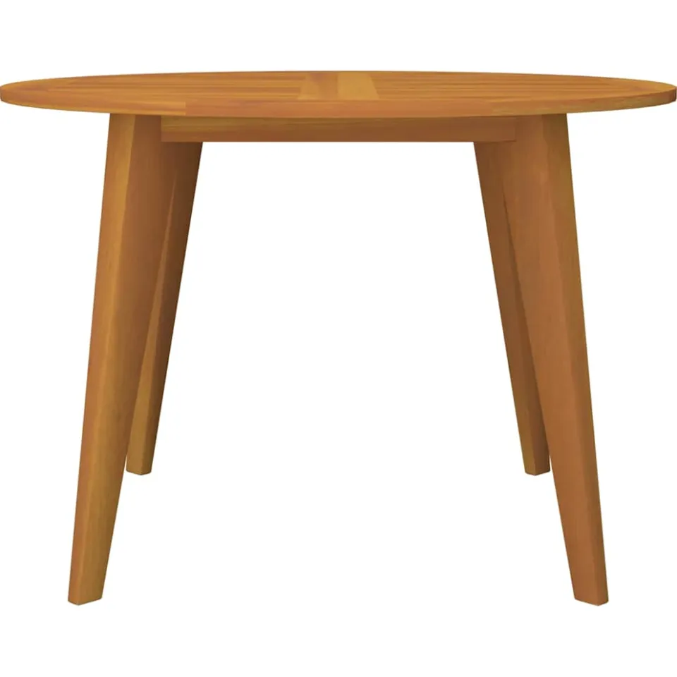 vidaXL Tuintafel Ø110x75 cm massief acaciahout Bruin