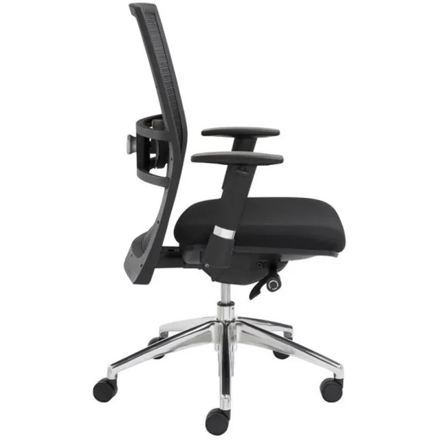 ABC Kantoormeubelen Ergonomische EN-1335 genormeerde bureaustoel 1514 kunststof frame met rug in Wit