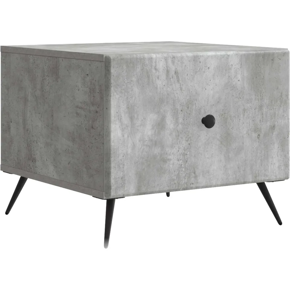 vidaXL Salontafel Betongrijs 49 x 50 x 40 cm Bewerkt hout grijs