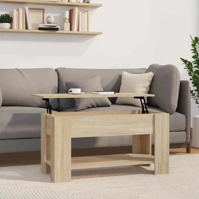 vidaXL Salontafel 101x49x52 cm bewerkt hout sonoma eikenkleurig Bruin