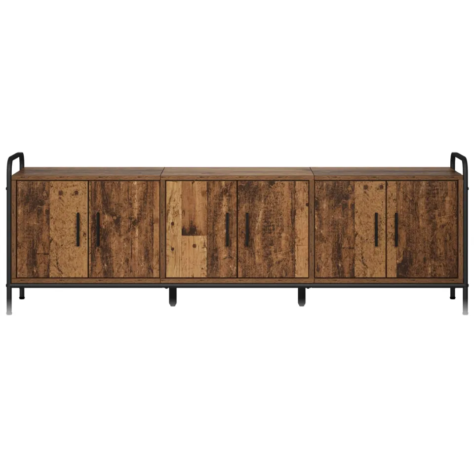 vidaXL Tv-meubel 146 x 33 x 50 cm Oud hout Bewerkt hout bruin, foto 4