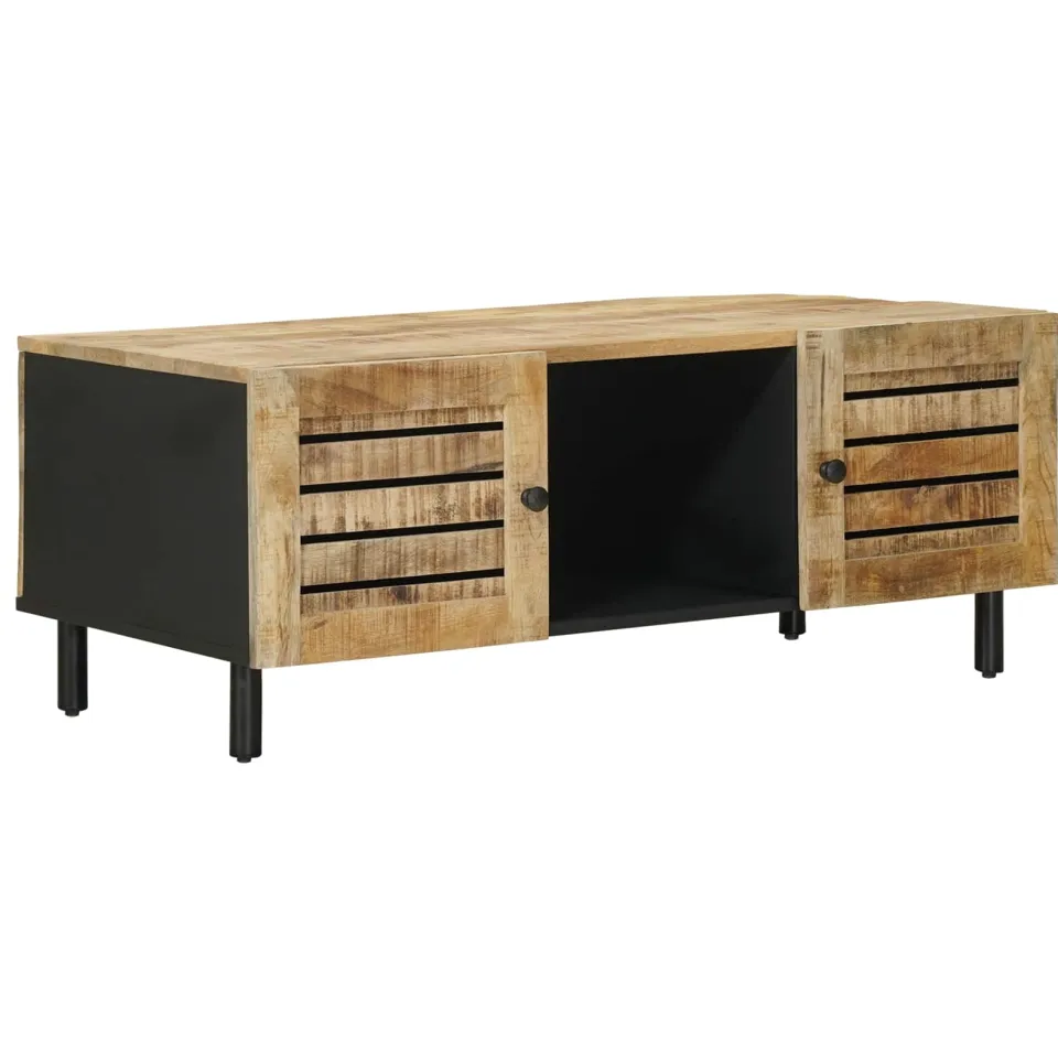 vidaXL Salontafel Naturel 100 x 54 x 40 cm Massief Mango Hout, foto 3