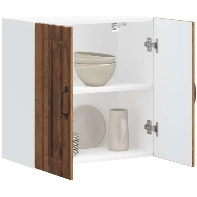 vidaXL Keukenbovenkast Lucca bewerkt hout oud houtkleurig Bruin