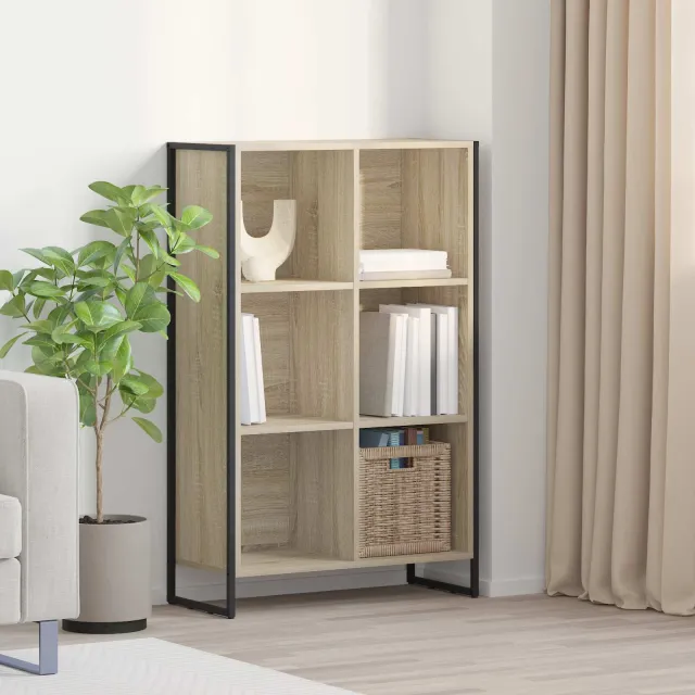 vidaXL Boekenkast Sonoma Eiken 68 x 30 x 108 cm Bewerkt hout, foto 2