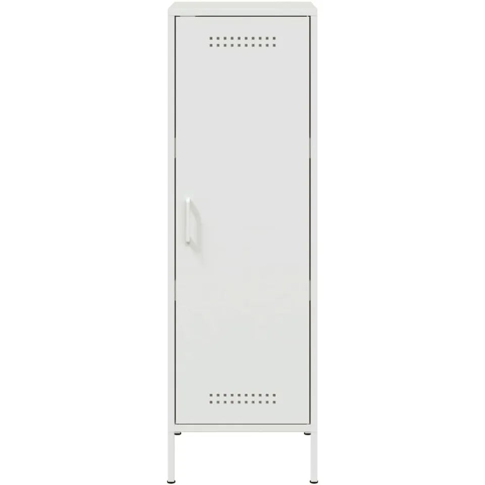 vidaXL Hoge kast 36x39x113 cm staal wit, foto 4