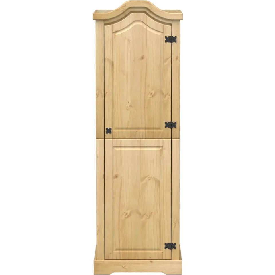 vidaXL Kledingkast Corona 55x52x170 cm massief grenenhout bruin, foto 4