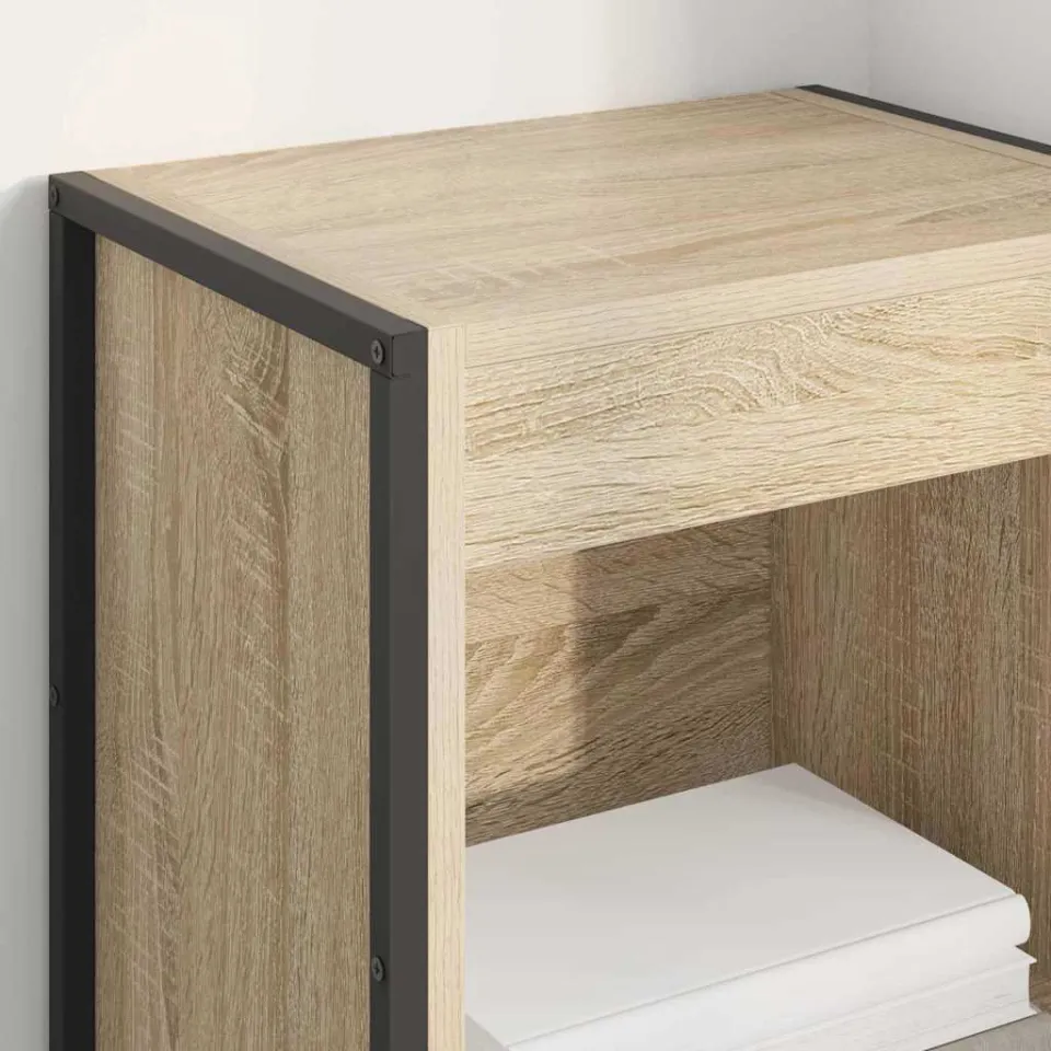 vidaXL Boekenkast 40 x 30 x 86,5 cm Bewerkt hout Sonoma bruin, foto 4