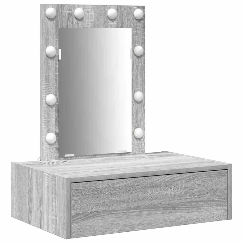 vidaXL Plafondtafel Grijs 60 x 40 x 70 cm Bewerkt hout
