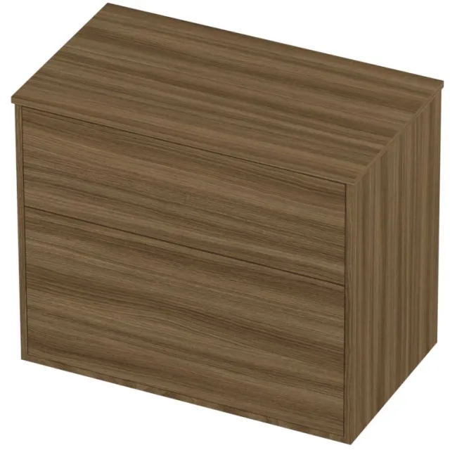 Proline Deck Badmeubelset Voor Grepen Asymmetrisch Kader 80x46x67 cm Caramel Walnut Houtlook