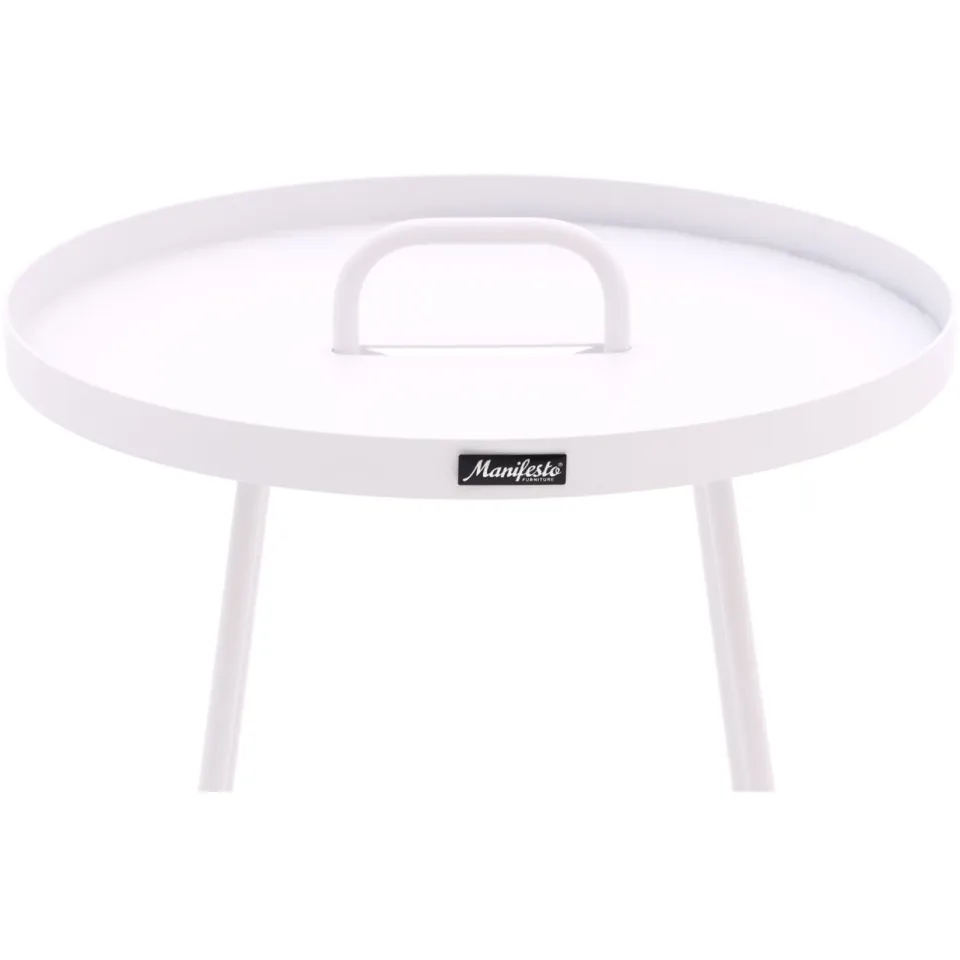 Manifesto Furniture Manifesto Pito bijzet tuintafel ø 50cm (h:55cm) wit, foto 5