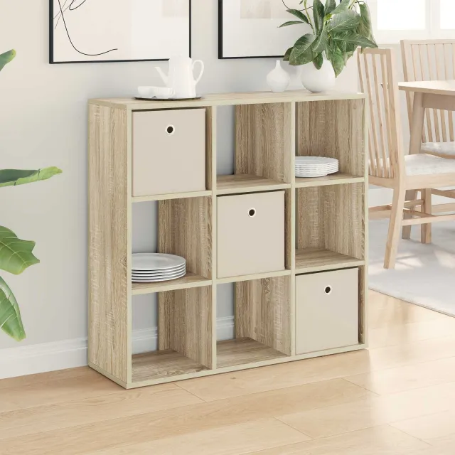 vidaXL Dressoir Sonoma Eiken 88,5 x 29 x 84,5 cm, foto 2