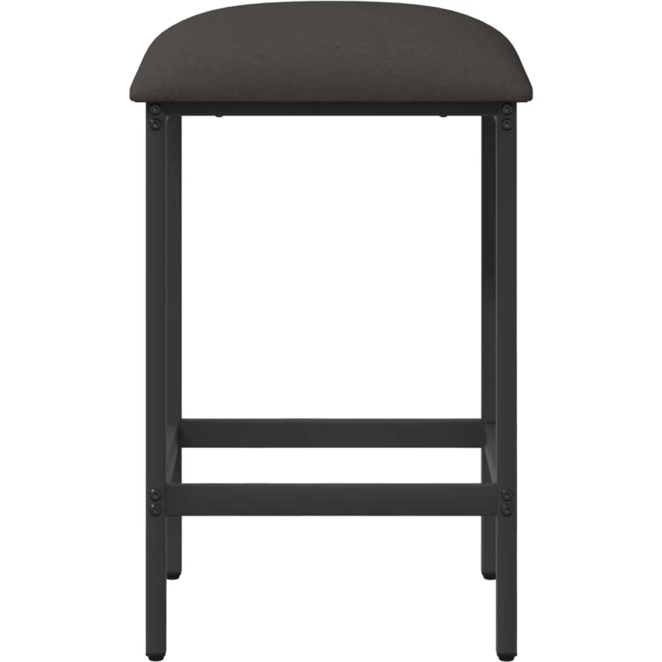 vidaXL Barkruk 2 st Donkergrijs 40 x 32 x 74 cm Bewerkt hout