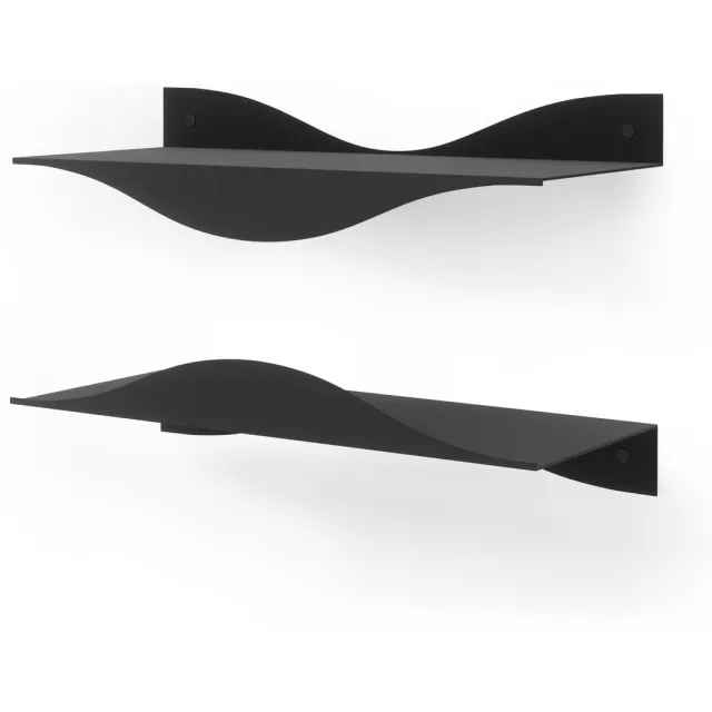 Umbra Surf wandplanken, set van 2 Zwart