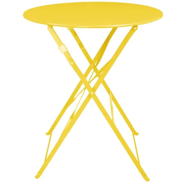 Bolero Perth zachtgele trottoirstijl ronde tafel 600 mm Geel