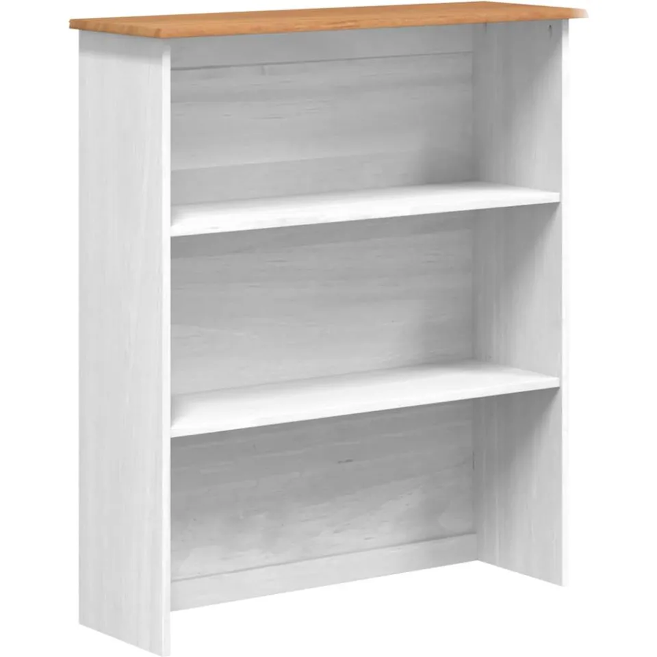 vidaXL Hutch ASKIM 91 x 30 x 104 cm Massief grenenhout Wit