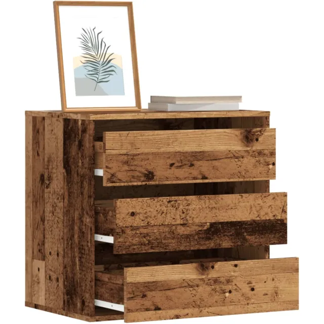 vidaXL Ladekast 60x41x58 cm bewerkt hout oud houtkleurig Bruin